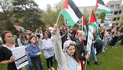 Iowa State students rally for Palestinians, press university to divest from Collins Aerospace