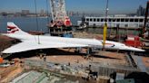 British Airways Concorde jet craned into New York Intrepid Museum