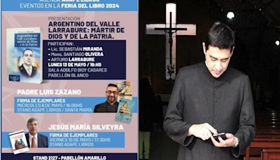 El padre Luis Zazano, “influencer del de arriba”, presentó sus nuevas obras en La Feria del Libro de Buenos Aires