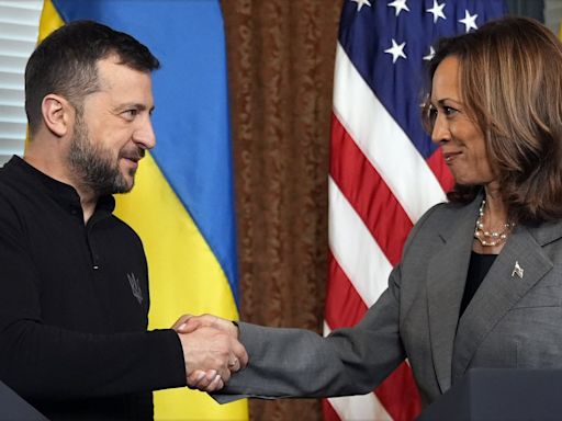 Harris blasts proposals for Ukraine to cede territory to Russia during Zelenskyy meeting