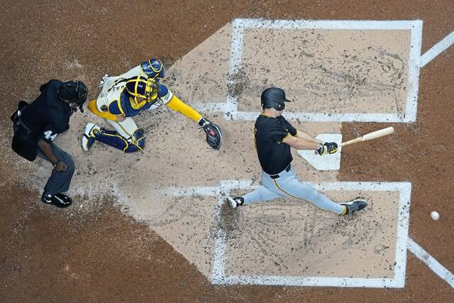 Mitch Keller's strong start provides cushion for struggling bullpen in Pirates' 8-6 victory