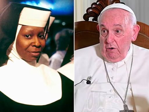 Whoopi Goldberg le ofreció al Papa Francisco un papel en ‘Cambio de Hábito 3′