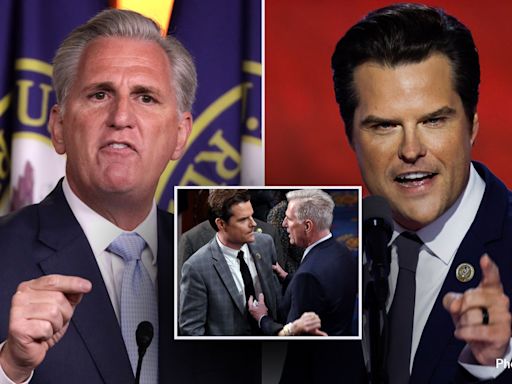 Kevin McCarthy says Matt Gaetz should get professional help after viral spat: 'He looks very unhinged'