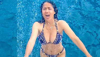 Salma Hayek en bikini salió mal: ¿Qué hizo la familia de la veracruzana para arruinar su sesión de fotos?