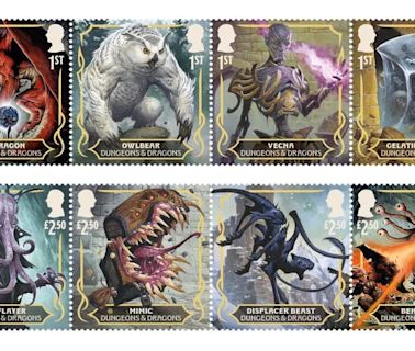 New Royal Mail stamps feature iconic Dungeons & Dragons characters and monsters