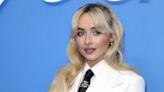 Sabrina Carpenter Wears White Suit Blazer for a Chic Pantsless Look