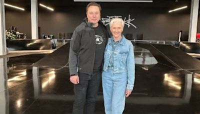 Elon Musk's Mother Visits Tesla Gigafactory In Texas, Shares Pic