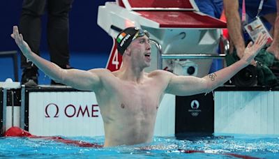 Wiffen wins 800m freestyle and first men's swimming medal for Ireland