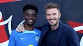 David Beckham has eight-word message for Arsenal and England ace Bukayo Saka