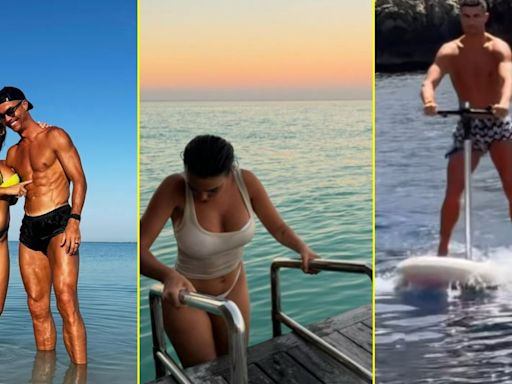 Inside Ronaldo's luxury holiday where 'walks on water' and works out in saunas