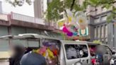 台中市民廣場違法攤商多 疑售氫氣球遭稽查驅離