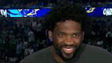 NBA Fans Noticed Joel Embiid Subtly Glancing at Paul George While Discussing 76ers' Plans