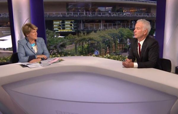 John McEnroe and Clare Balding clash on BBC over Novak Djokovic's Wimbledon rant