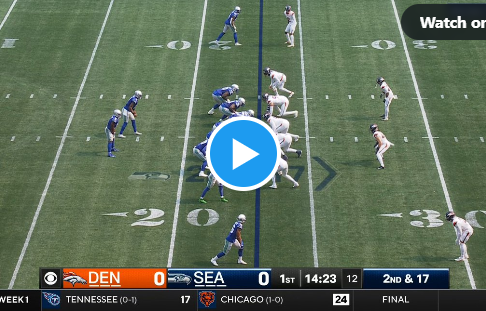 WATCH: Broncos LB Alex Singleton intercepts Geno Smith pass