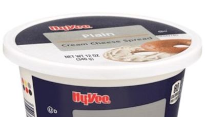 Hy-Vee recalls 2 cream cheese products, snack mix due to possible Salmonella contamination