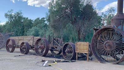 Historic Borax Wagon lost to fire in Death Valley