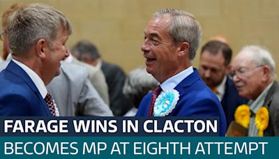 Reform UK leader Farage wins Clacton and says his party is now 'coming for Labour' - Latest From ITV News