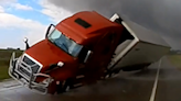 Semi-truck collides with storm chaser's vehicle during Nebraska storm