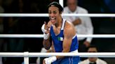 Defiant Imane Khelif dances after cruising into Olympics boxing final