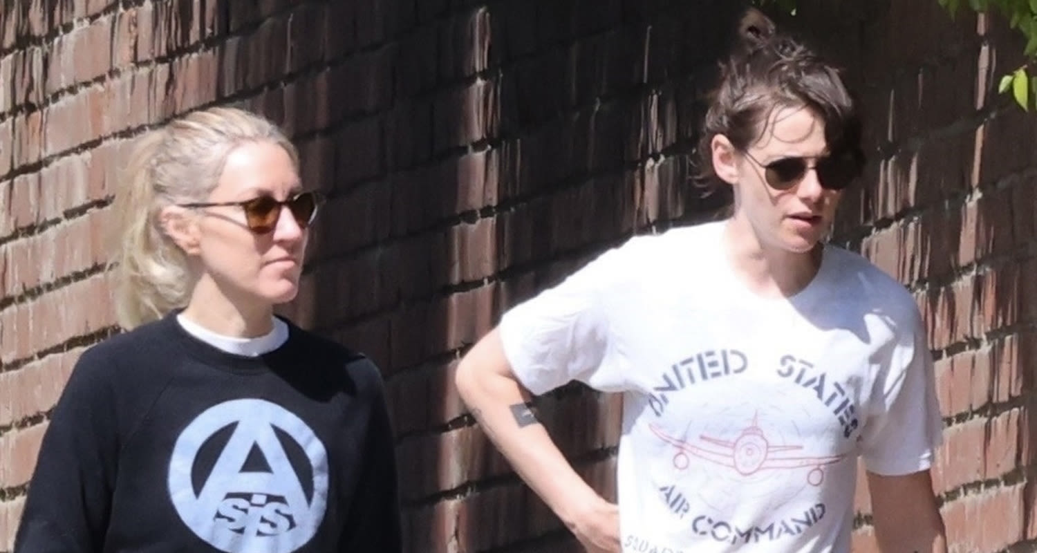 Kristen Stewart & Fiancée Dylan Meyer Go for Walk in the Park with Their Dog