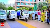 Electric Vehicles for Doorstep Waste Collection Launched in Gurgaon | Gurgaon News - Times of India