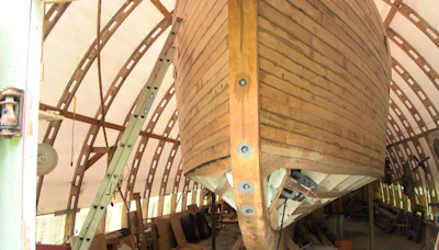 Giant home-made dream boat nears final stages
