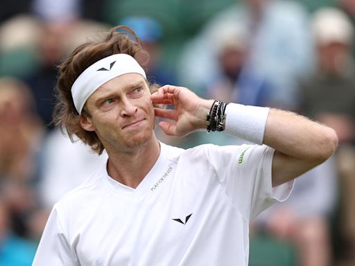 Andrey Rublev explains furious reaction after hitting himself with racquet seven times at Wimbledon
