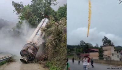 Watch: Suspected rocket debris falls over village in China hours after launch