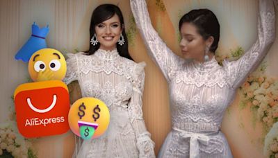 El precio del vestido de novia en AliExpress que habría usado Ángela Aguilar en boda con Christian Nodal