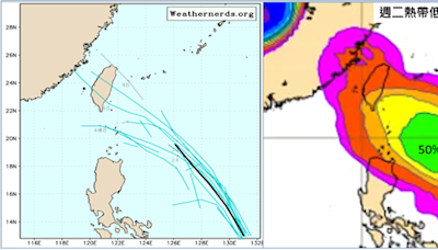 熱帶擾動蠢蠢欲動！明天「在台灣附近」 吳德榮曝成颱機率