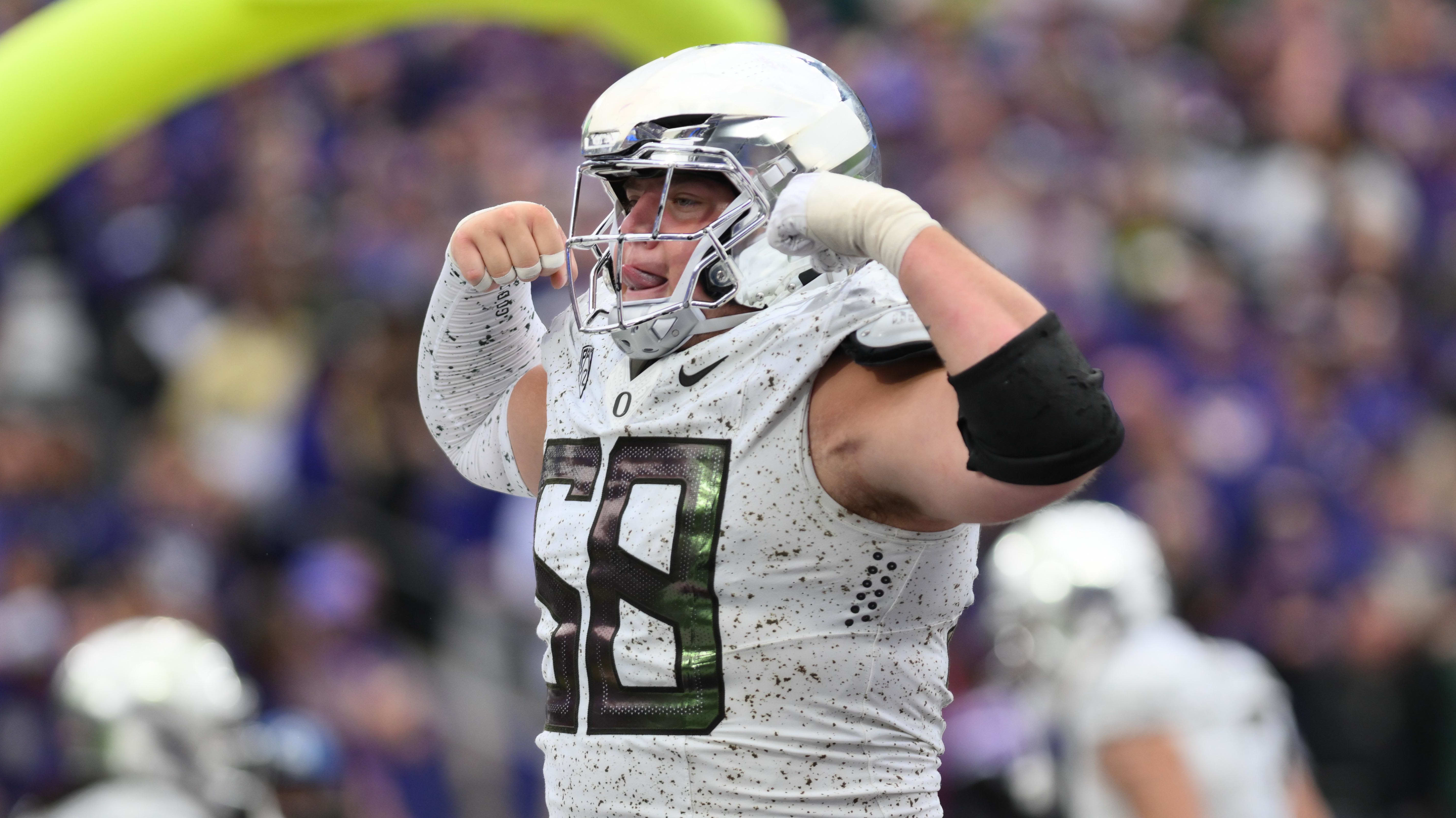 Next Jason Kelce? Former Oregon Football Jackson Powers-Johnson, Las Vegas Raiders Grade