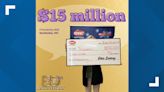 Ohio woman hits $15 million prize on scratch-off lottery ticket