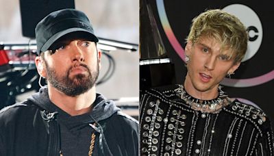 Eminem Claims Machine Gun Kelly Hooked Up with His Mom
