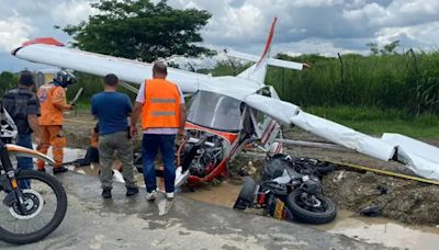 哥倫比亞驚傳「飛機撞電單車」離奇事故 機師與鐵騎士均奇蹟生還