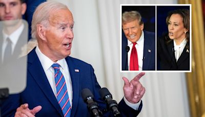 Joe Biden reacts to Kamala Harris vs Donald Trump debate