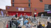 Taylor Swift fans from across the world queue from 5am outside Anfield