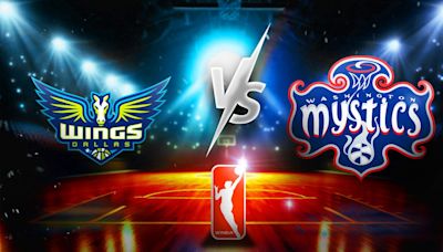 Wings vs Mystics WNBA prediction, odds, pick