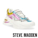 STEVE MADDEN-MIRACLES 多色拼接綁帶老爹鞋-白色