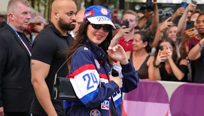 Kendall Jenner Shows Her All-American Spirit in Polo Ralph Lauren Team USA Flag Bearer Jacket at 2024 Paris...