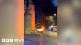 Explosions heard as car set on fire near Luton town hall