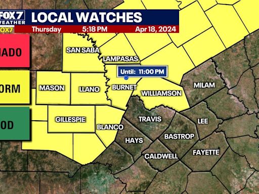 Austin weather: Severe thunderstorm watch issued for some CTX counties