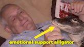 This Man Is Going Viral For Having An "Emotional Support Alligator," And The Pictures Are Truly Something Wild