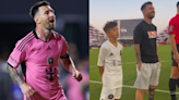 VIDEO: Lionel Messi enjoys heartwarming moment with son Thiago and gives speech to crowd as Inter Miami star misses Vancouver Whitecaps trip | Goal.com UK