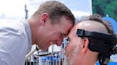 Drew Brees, Steve Gleason and their families catch up before Saints’ season-opener