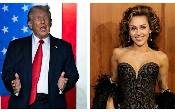 Trump Goes After Miley Cyrus After Praising Her Dad Onstage