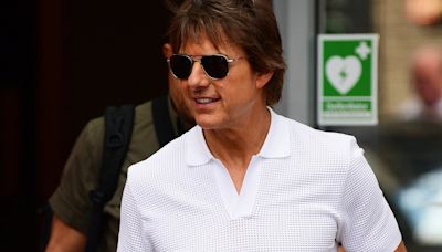 Tom Cruise spotted arriving back in London after a Paris weekend