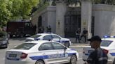 Crossbow attacker wounds a police officer guarding Israel's embassy in Serbia before being shot dead