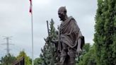 Indian government expresses ‘deep anguish’ after Gandhi statue vandalised in Canada