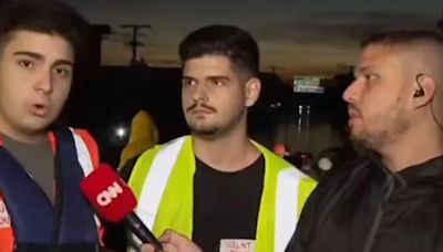 Homem xinga a Globo ao vivo na CNN e leva esculacho de repórter