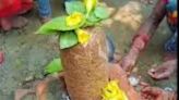 In UP, Farmer Finds Cylindrical Stone. Locals Claim It Is A Shivalingam - News18